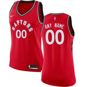 Women%27s Customized Toronto Raptors Swingman Red Nike NBA Icon Edition Jersey